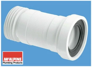 McAlpine WC-F23R Flexible W.C Pan Toilet Connector - Picture 1 of 6