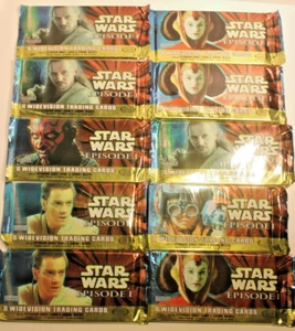 Star Wars Episode 1 Widevision Trading Cards (10 Packs) - SEALED - Picture 1 of 6