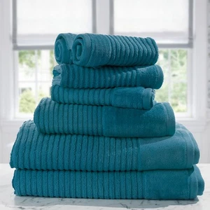 NEW Jenny Mclean Royal Excellency Towel Teal Set 7pce - Picture 1 of 2