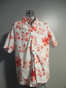 Orange Hibiskus Herren Hawaiihemd M Blau Hawaii - Bild 1 von 3