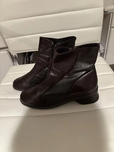 BOTINES THERESIA MUJER TALLA 5 CREMALLERAS LATERALES MARRÓN - Imagen 1 de 8