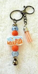 Meltdown Manager Handmade Beaded Keychain~Mom Gift~Teacher Gift~Babysitter Gift - Picture 1 of 2