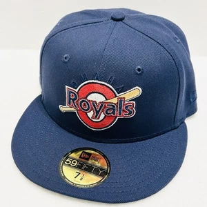 New Era Omaha Royals Team Logo MiLB 59FIFTY Fitted Hat 7 1/8 Blau Baseball - Bild 1 von 5