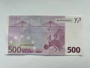 EUROPEAN UNION 500 Euro 2002 banknote N-F007 Draghi AUSTRIA UNC-FDS N41070503091 - Picture 1 of 2