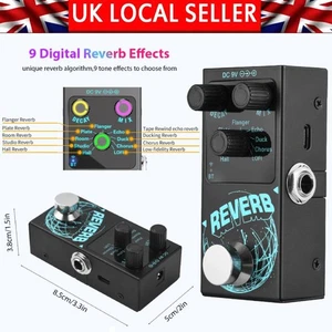 Guitar Pedal Multi-Effects with True Bypass Pedal USB 5V DC 9V 6.35mm Interfac - Picture 1 of 20