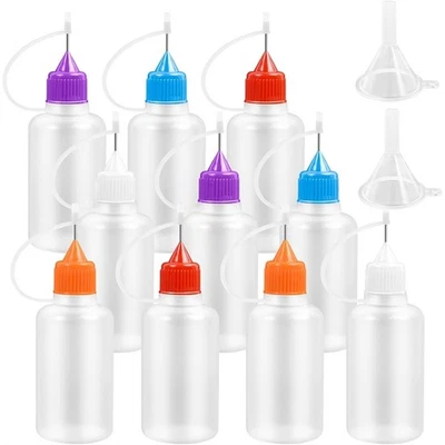 Needle-Tip Glue Bottles with 2 Funnels for DIY Paint W2T35440 - Image 1 of 4