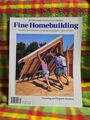 2000 APRIL FINE HOMEBUILDING MAGAZINE - ELEGANT DORMER COVER - (14) - Image 1 of 4