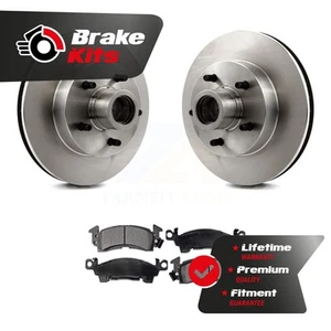 Front Disc Brake Rotors Hub Assembly Ceramic Pad Kit For 1980-1986 Chevrolet C10 - Picture 1 of 22