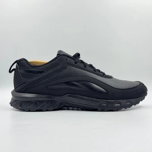 Reebok Ridgerider 6 schwarze Herren-Ledersneaker UK-Größe 9 - Bild 1 von 12