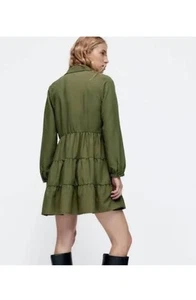 zara dress size large Green - Picture 1 of 6