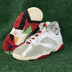 NIKE Air Jordan Retro 7 Hare Bunny Youth Sneakers - Size 2Y - 304773-125 - Picture 1 of 12
