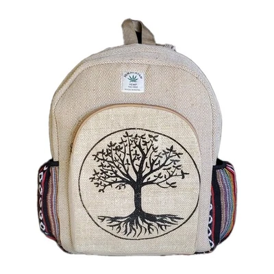 Mochila grande de cáñamo puro Foto 1 de 4