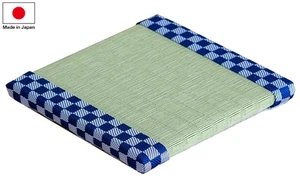 Soporte de exhibición de figuras de tatami japonés azul Ichimatsu alfombrilla cuadrada inspirada en el anime - Imagen 1 de 6