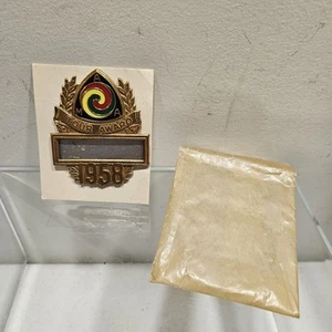 Vintage AMA American Motorcycle Association 1958 Tour Award Pin Harley Panhead - Picture 1 of 3