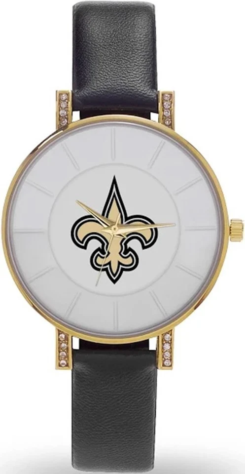 Reloj lunar New Orleans Saints Sparo correa de cuero sintético cuarzo resistente a golpes Foto 1 de 1