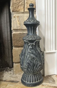 Schweres geschnitztes dekoratives Endstück Tisch Kamin Kaminsims 19" hoch - Bild 1 von 10