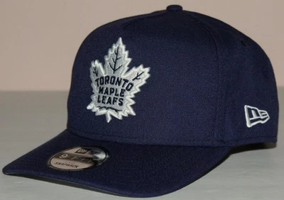 Gorra TORONTO MAPLE LEAFS NEW ERA 9Fifty Curvada Marco A Snapback Gorra Azul Oscuro *T8 Foto 1 de 4