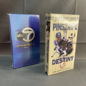 New York Yankees World Serie VHS Tape Bundle - Pinstripe Destiny 1996 & ABC 1998 - Picture 1 of 8