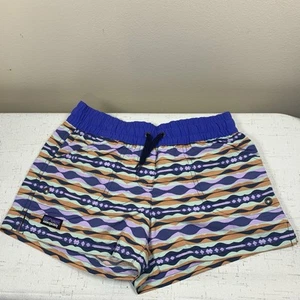 Patagonia Girls Costa Rica Baggies Shorts Coast Highway Blue Sz Medium NWOT - Picture 1 of 5