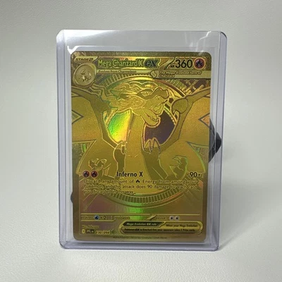 Mega Charizard X ex Gold Hyper Rare 130/094 Pokemon Phantasmal Flames English ✅ - Image 1 of 4