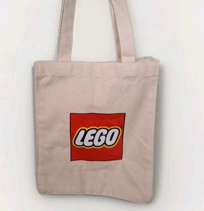 Lego Logo Canvas Tragetasche Mini gestapelt Lego Köpfe - Bild 1 von 9