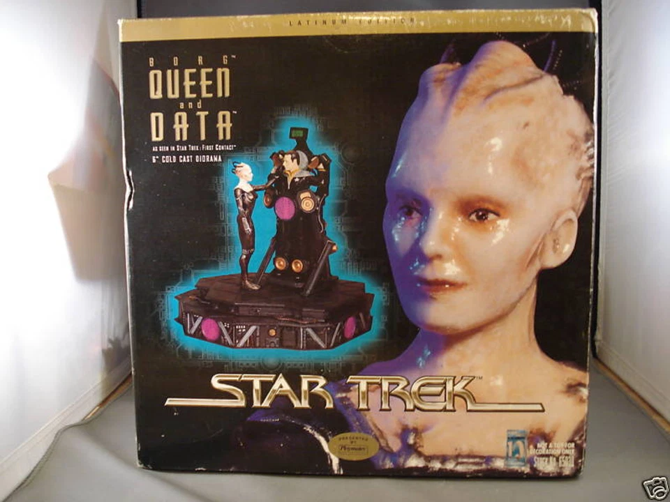 1997 Star Trek Borg Queen and Data Cold Cast Diorama — 第 1/1 张图片