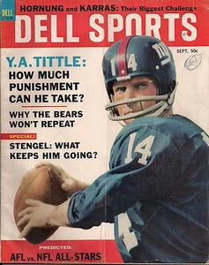 Dell Sports Magazine Sept.1964 Cover-Y.A.Tittle Cover-NFL&AFL Scouting Reports - Picture 1 of 2