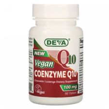 Vegan Coenzyme Q10 100 mg 90 Chewable Tabs By Deva Vegan Vitamins