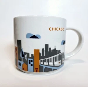 NEW Starbucks CHICAGO Coffee Mug You Are Here Collection 14oz City - Picture 1 of 7