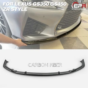For 2016+ Lexus GS350 GS450 Carbon Fiber ZR Style Front Bumper Lip Splitter Kits - Bild 1 von 12