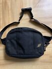 Black Multi Compartment Zip Travel Hiking Canvas Fanny Pack Belly Bag