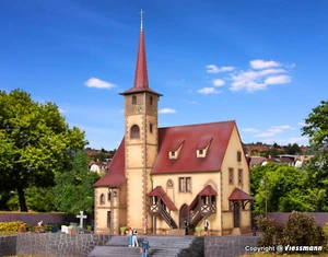 43769 / 3769 Vollmer HO Kit of Village church Ditzingen - Picture 1 of 4