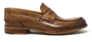 EXTON 9918 MOCASSINI SLIPON SCARPE DA INFILARE UOMO PELLE CUOIO SOFT CAMEL - Foto 1 di 4