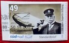 Briefmarke Privatpost Süd Mail 100 Jahre Zeppelin Stiftung Luftschiff