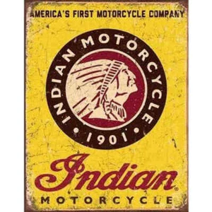 Indian Motorcycles Since 1901 Metal Tin Sign Man Cave Bar 40.5x31.5 Genuine USA - Picture 1 of 1