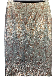 J.CREW COLLECTION Size 4 Metallic floral brocade midi pencil skirt AC524 $298 - Picture 1 of 16