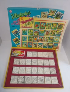 VINTAGE Multiprint 26 Rubber Stamps Illustrated ABC No 931 Milano Italy with Box - Bild 1 von 7