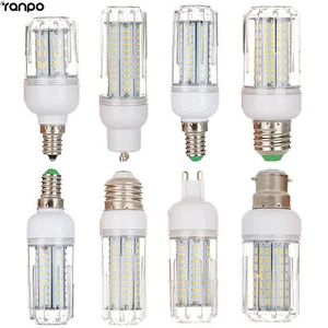 Dimmable B22 E27 E14 G9 GU10 LED Corn Light 12W 18W 25W Bulb 4014 SMD White Lamp - Picture 1 of 15