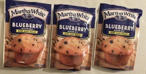 Martha White Blueberry Muffin Mix 3 Pack Just Add Milk - Picture 1 of 2