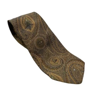 Vtg Burberrys Designer Neck Tie Paisley 100% Silk Made USA 3.25” Wide Hand Sewn - Picture 1 of 7