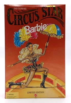 1994 Circus Star Barbie Doll / FAO Black Edition / Mattel 13257, NRFB, Original Box - Image 1 of 4