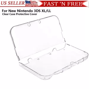 For New Nintendo 3DS XL/LL Clear Crystal Hard Shell Protective Case Cover - Picture 1 of 5