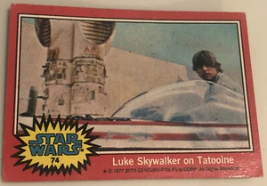 Star Wars Trading Card rot 1977 #74 Luke Skywalker auf Tatooine Mark Hamill - Bild 1 von 2
