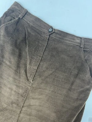 The Villager Vintage Lined Trousers Mid Length Size 12 Brown Clean GHR7. - Image 1 of 4
