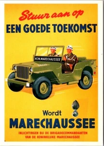Become a MILITARY POLICE OFFICER Dutch advertisement 4x6 Postcard - Picture 1 of 2