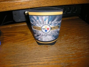 Nice 2009 Pittsburgh Steelers 6X Super Bowl Champions Can Cooler Koozie Free SH - Picture 1 of 4