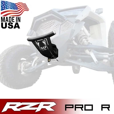 Parachoques delantero de acero tubo RZR PRO R / Turbo R con tapas de billet hecho en EE. UU. NEGRO/BLANCO Foto 1 de 4