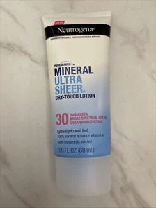 Neutrogena Mineral Ultra Sheer Dry Touch Lotion SPF30 3 fl oz Sunscreen Spf 30 - Picture 1 of 1