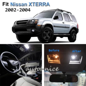 8x Xenon White LED Interior Lights Kit For 2002-2004 Nissan XTERRA - Picture 1 of 10