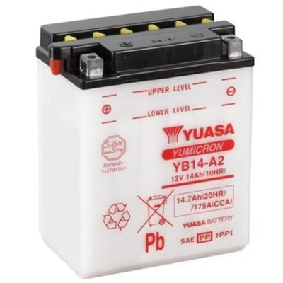 Yuasa YB14L-A2 Yumicron CX 12 Volt Battery YUAM2214YIND - Image 1 of 3